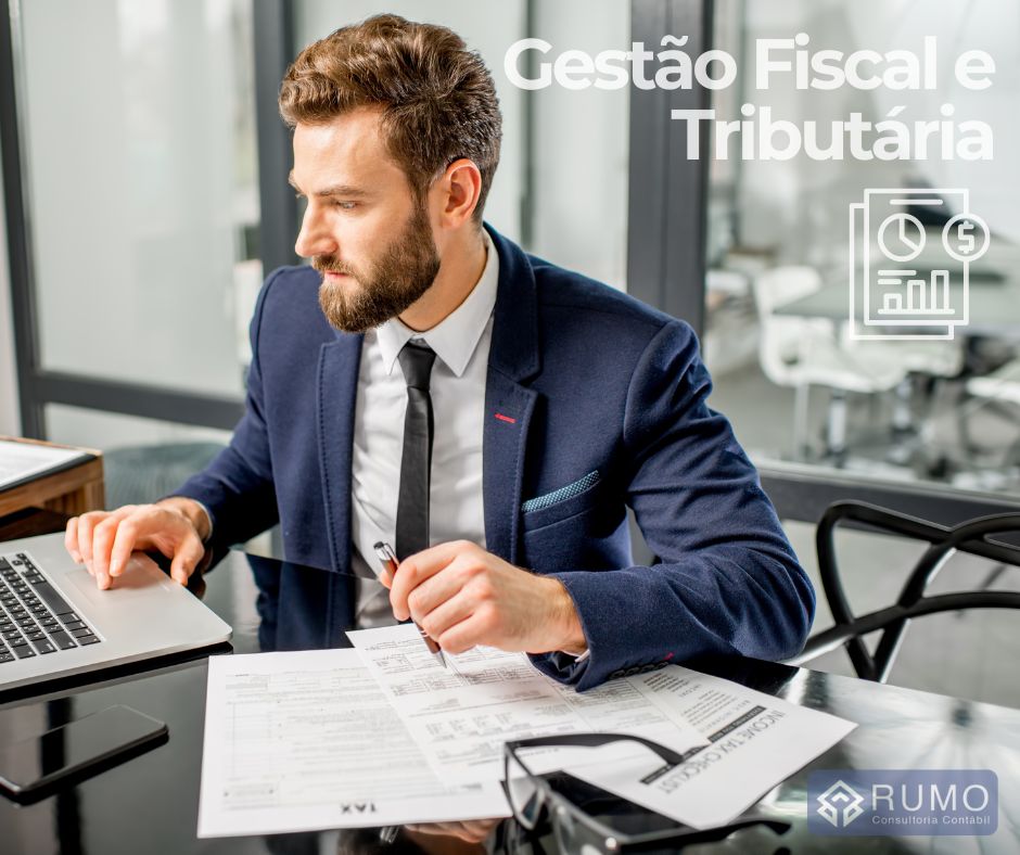 Rumo Consultoria Contábil Banner Gestão Fiscal e Tributária
